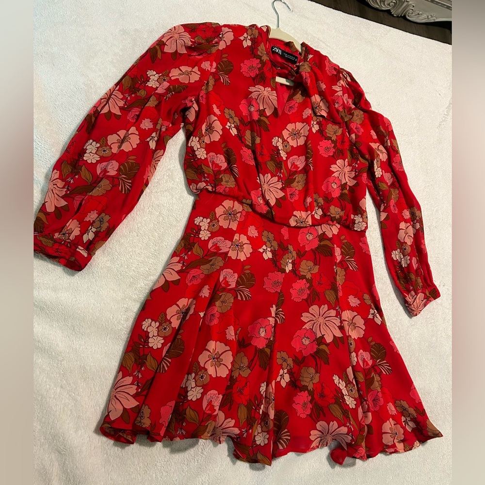 Zara floral dress